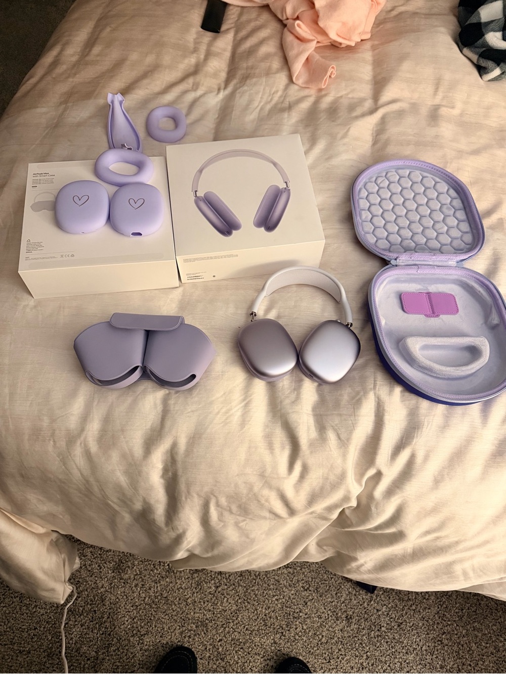 Apple Over-Ear Headphones in Lavender and White